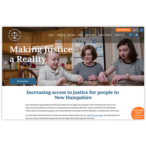 New Hampshire Legal Assistance website