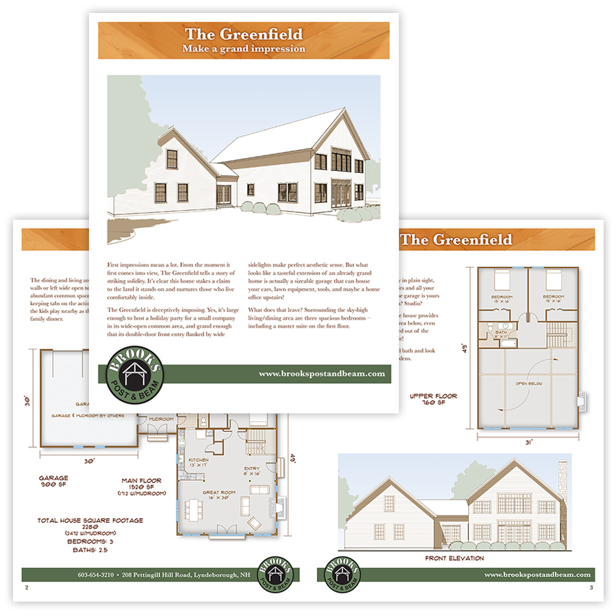 Brooks Posts & Beam timberframe kit brochure