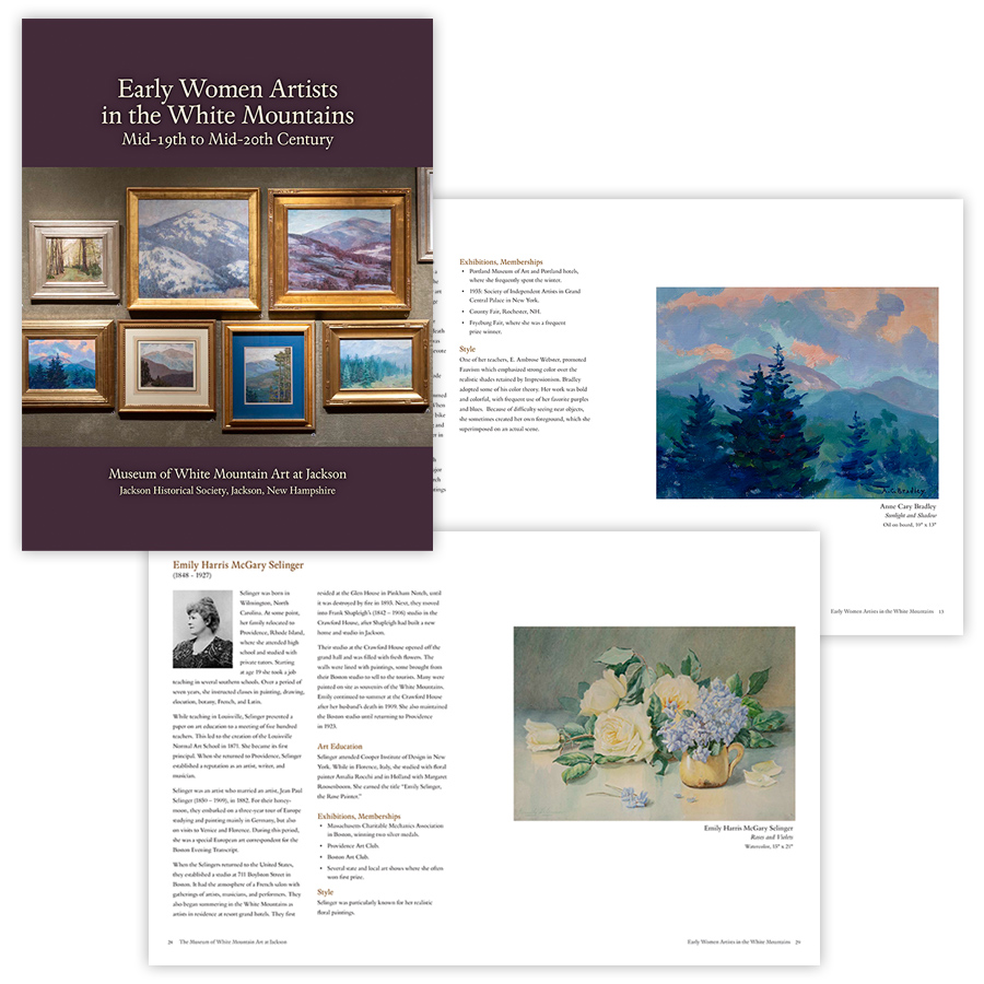 Jackson Historical Society Early Woman Artists in the White Mountains fine art catalog