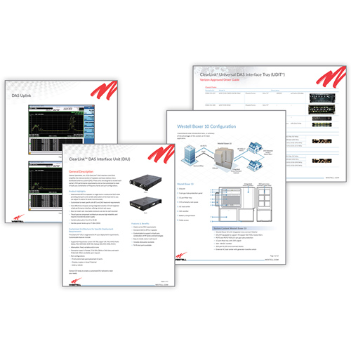 Westell data sheets