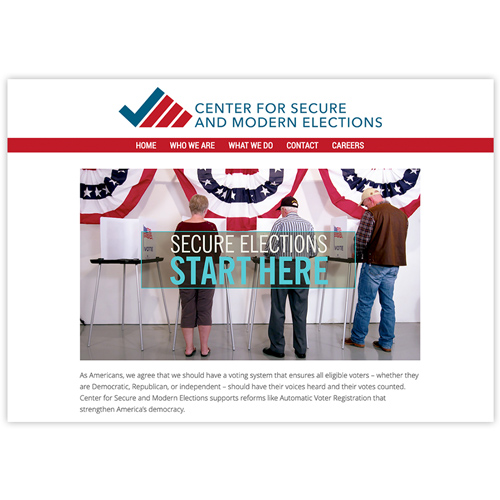 Center for Secure and Modern Elections website